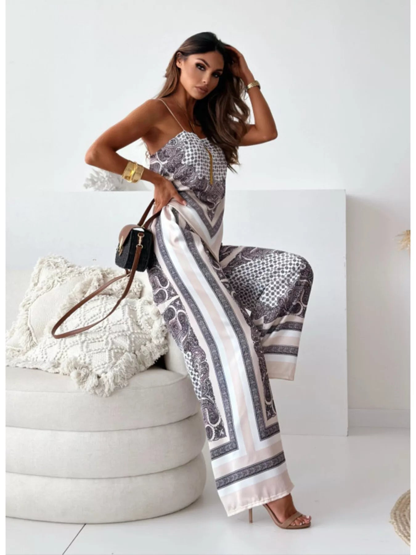 Dust Storm printed cami and pants set with tie-back top – Wanderlight style from A Whimsical Affair.
