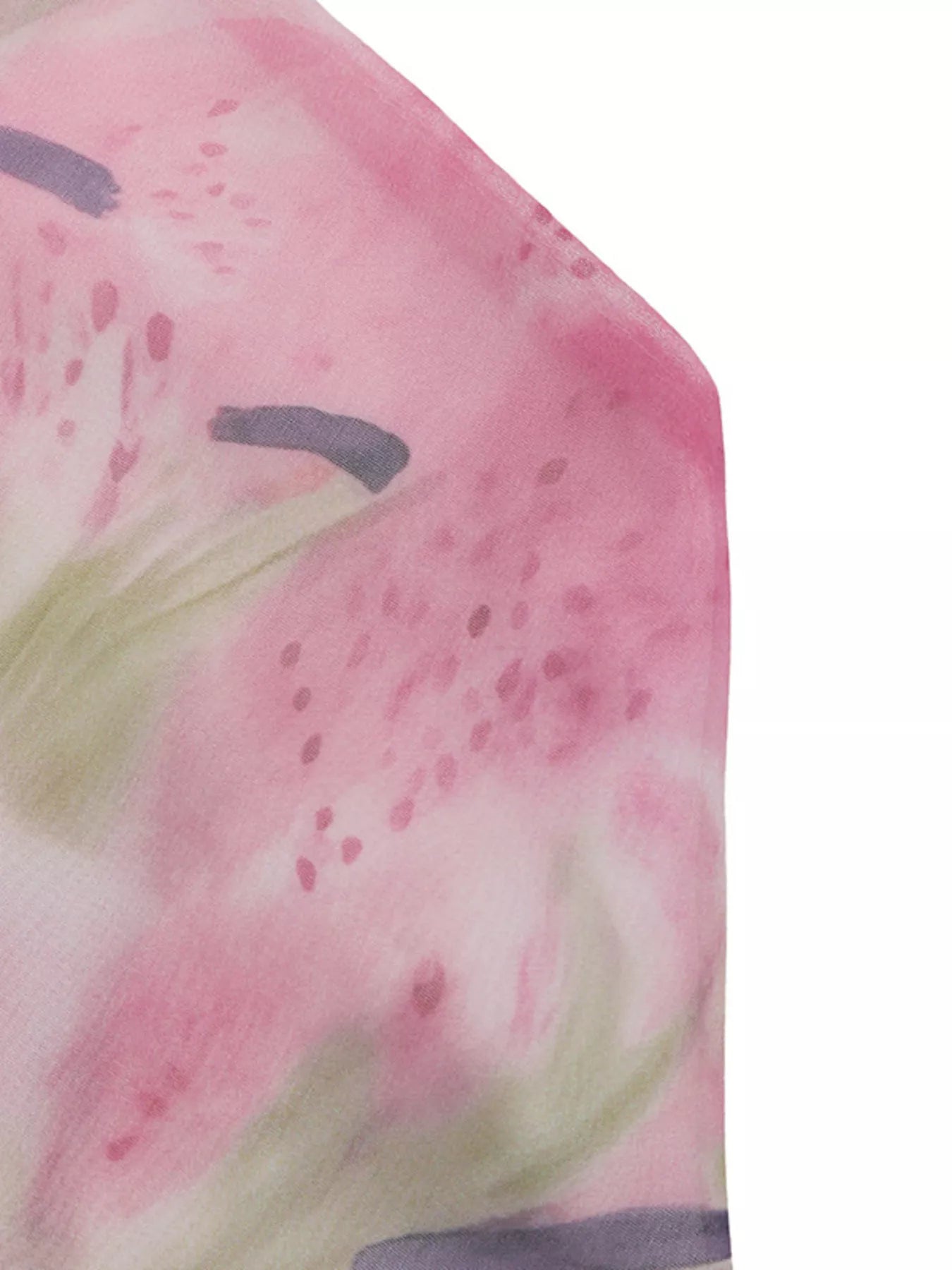 pink floral halter top with layered flowy design and soft feminine style