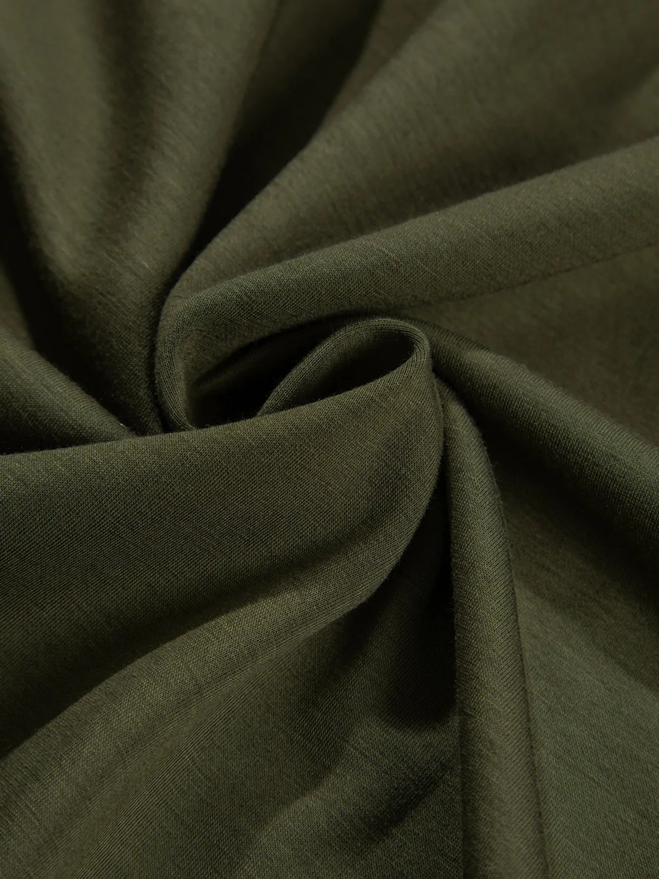 Long sleeve ruched midi dress in coffee brown, cerise, and deep red – Velvet Roast style from A Whimsical Affair.