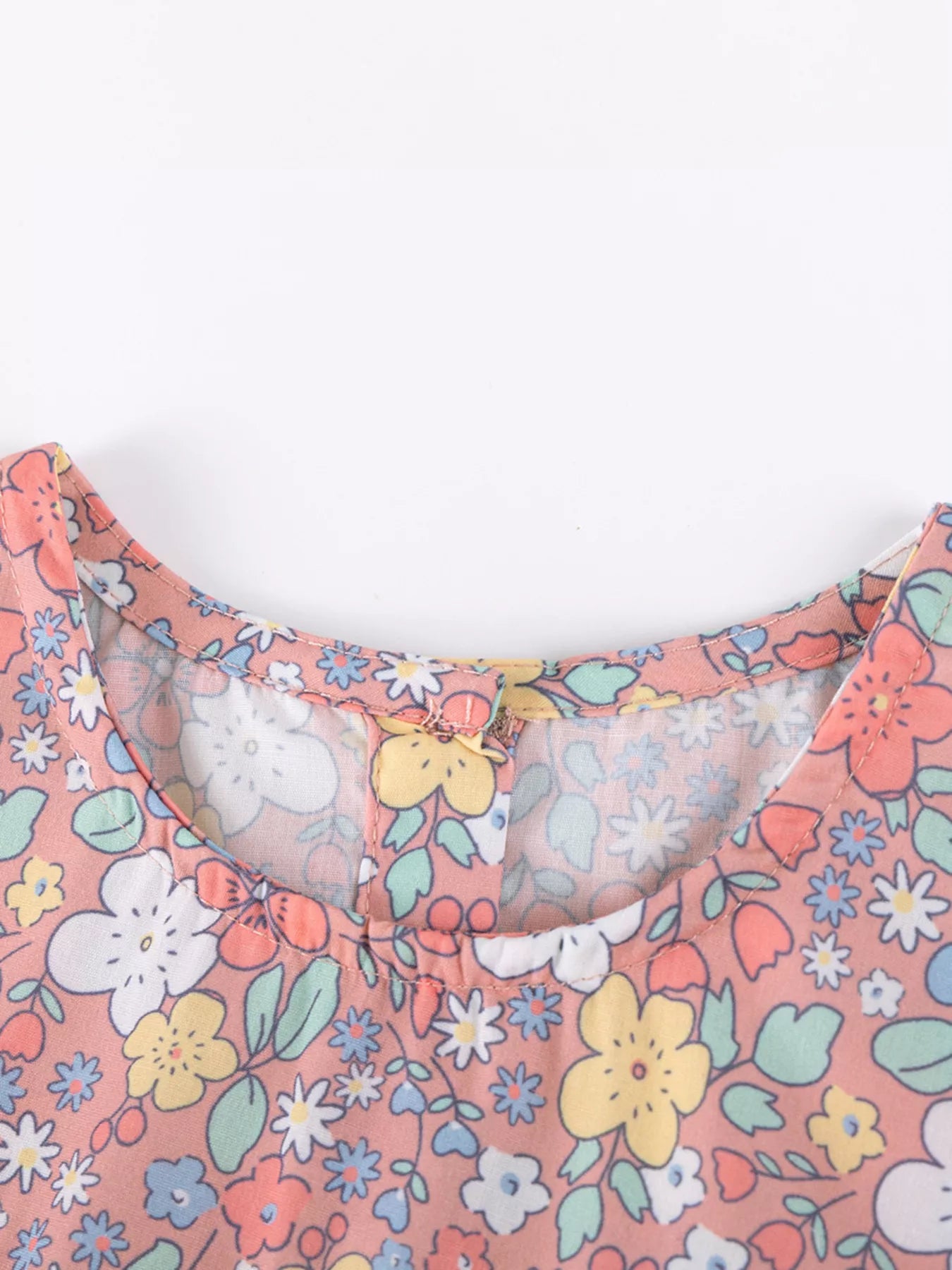 Bunny floral kids two-piece set with matching leggings