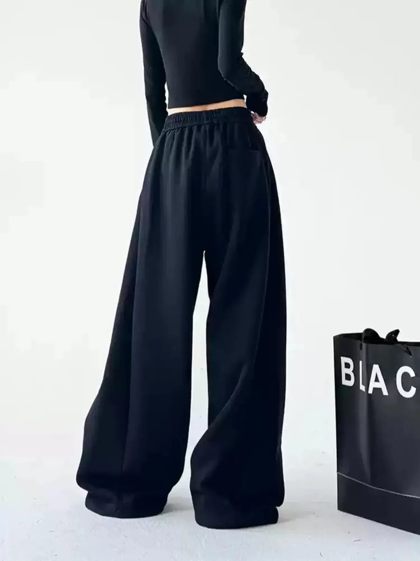 Oversized wide-leg pants with adjustable drawstring waist – Cloudwalk style from A Whimsical Affair.