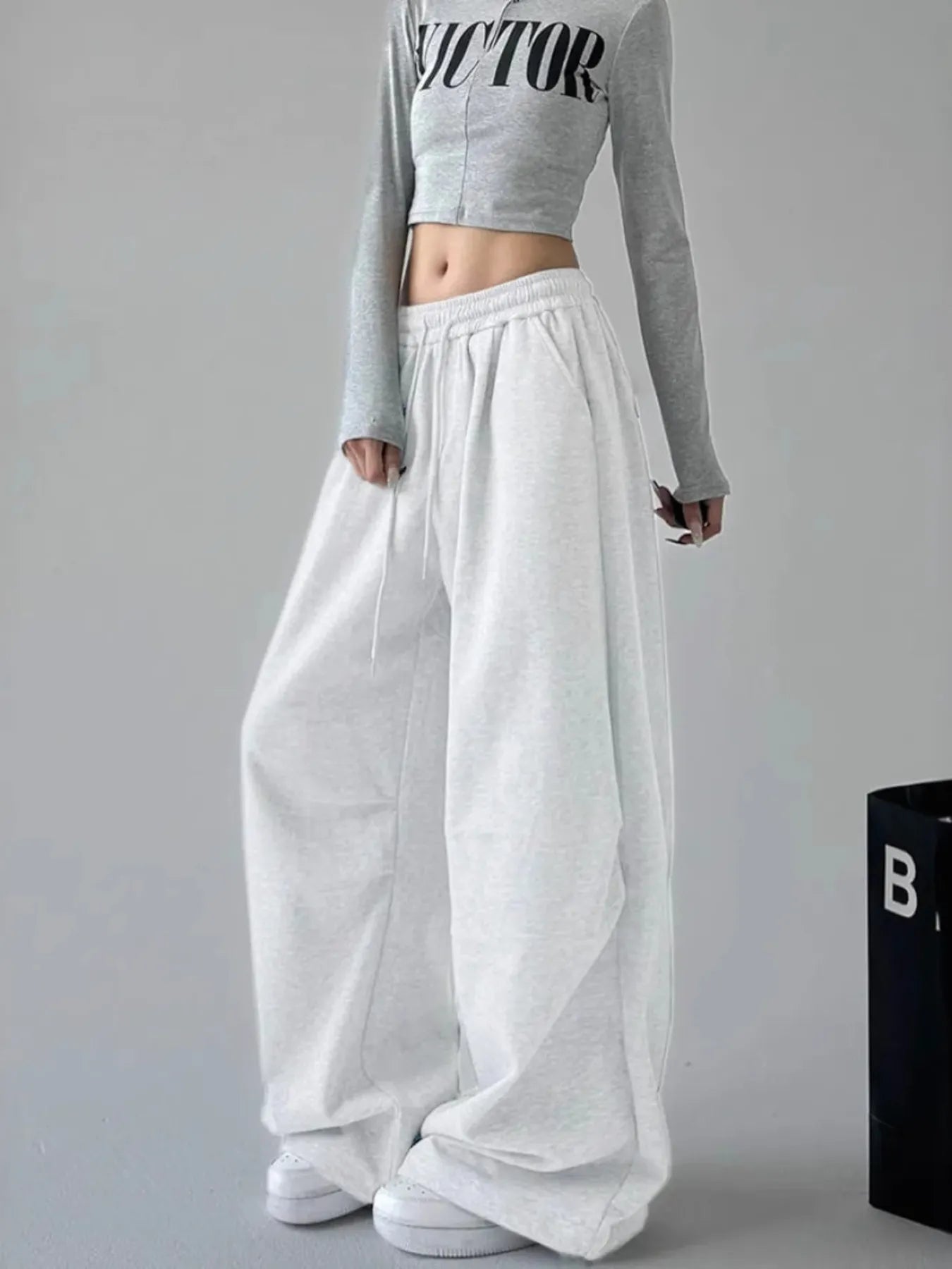 Oversized wide-leg pants with adjustable drawstring waist – Cloudwalk style from A Whimsical Affair.