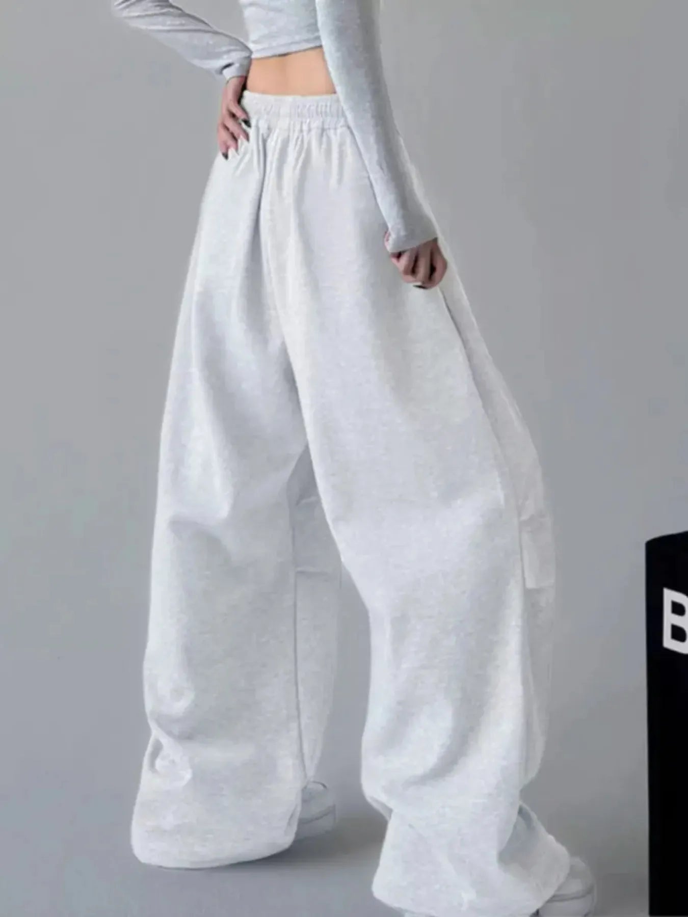 Oversized wide-leg pants with adjustable drawstring waist – Cloudwalk style from A Whimsical Affair.