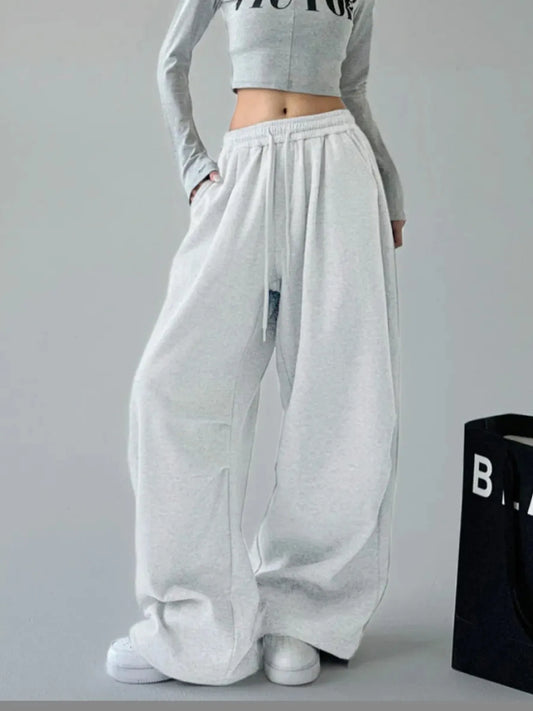 Oversized wide-leg pants with adjustable drawstring waist – Cloudwalk style from A Whimsical Affair.