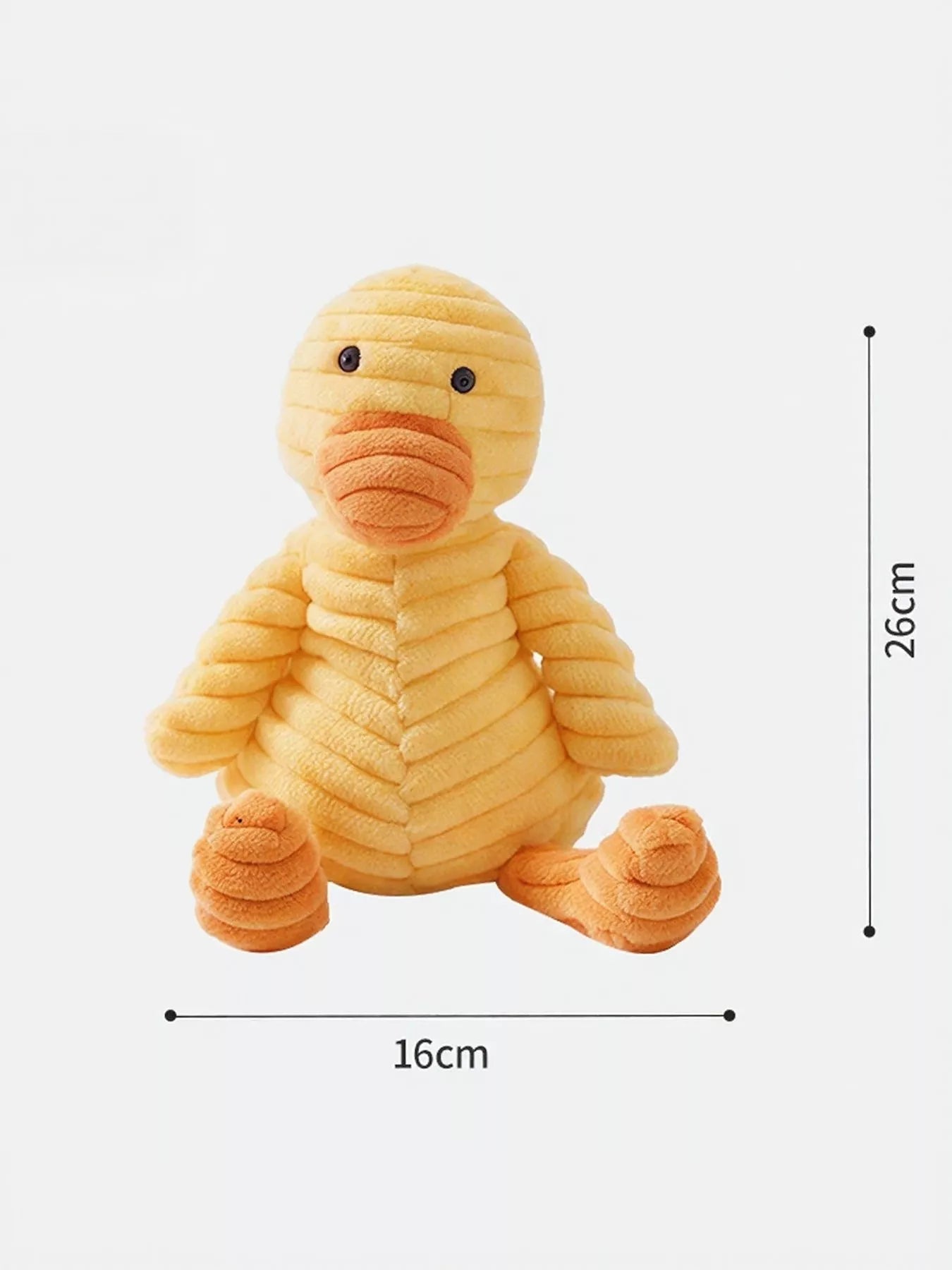 Corduroy animal plush toy available in duck, bear, dog, elephant, cow, and cat designs