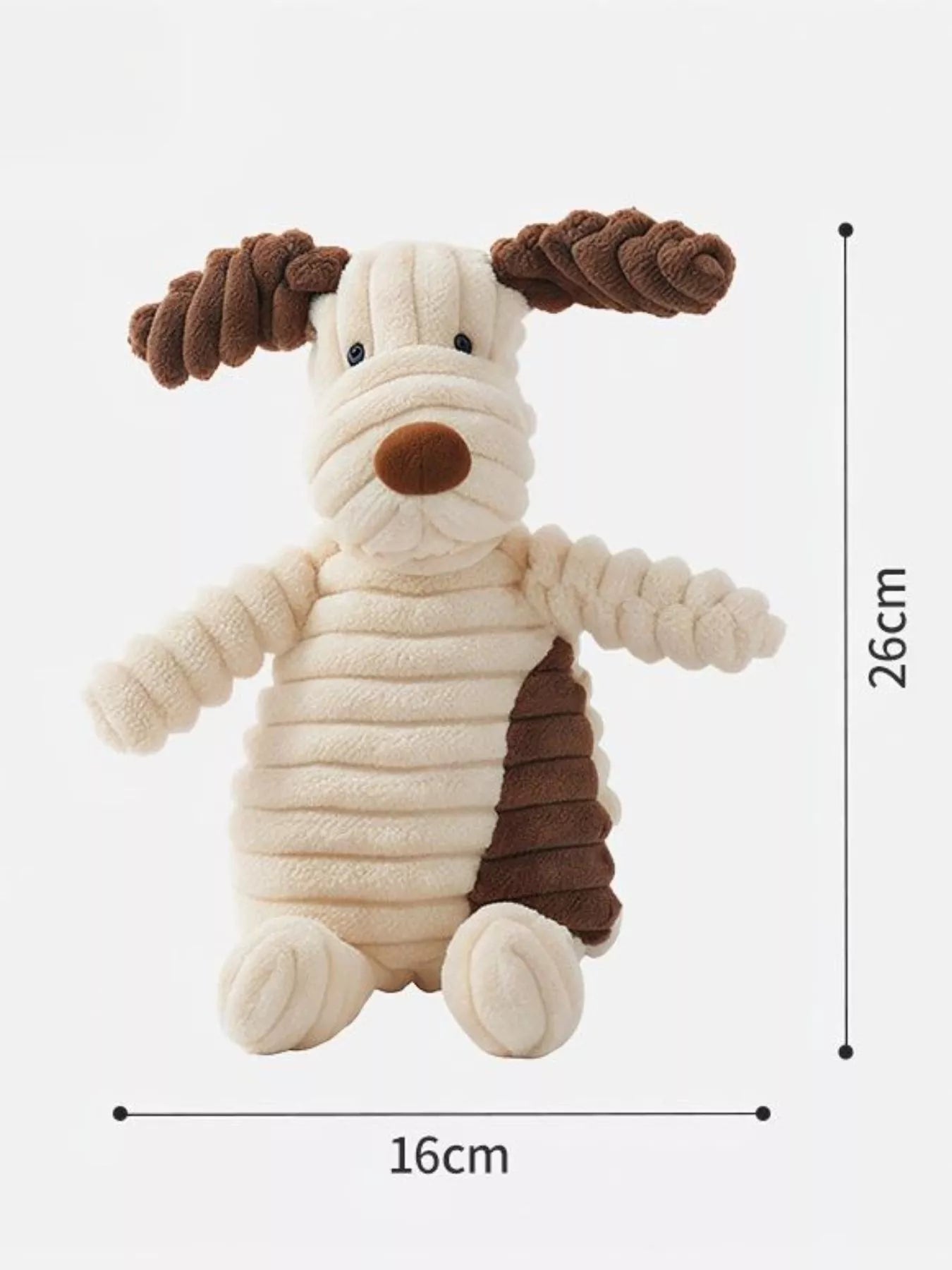 Corduroy animal plush toy available in duck, bear, dog, elephant, cow, and cat designs
