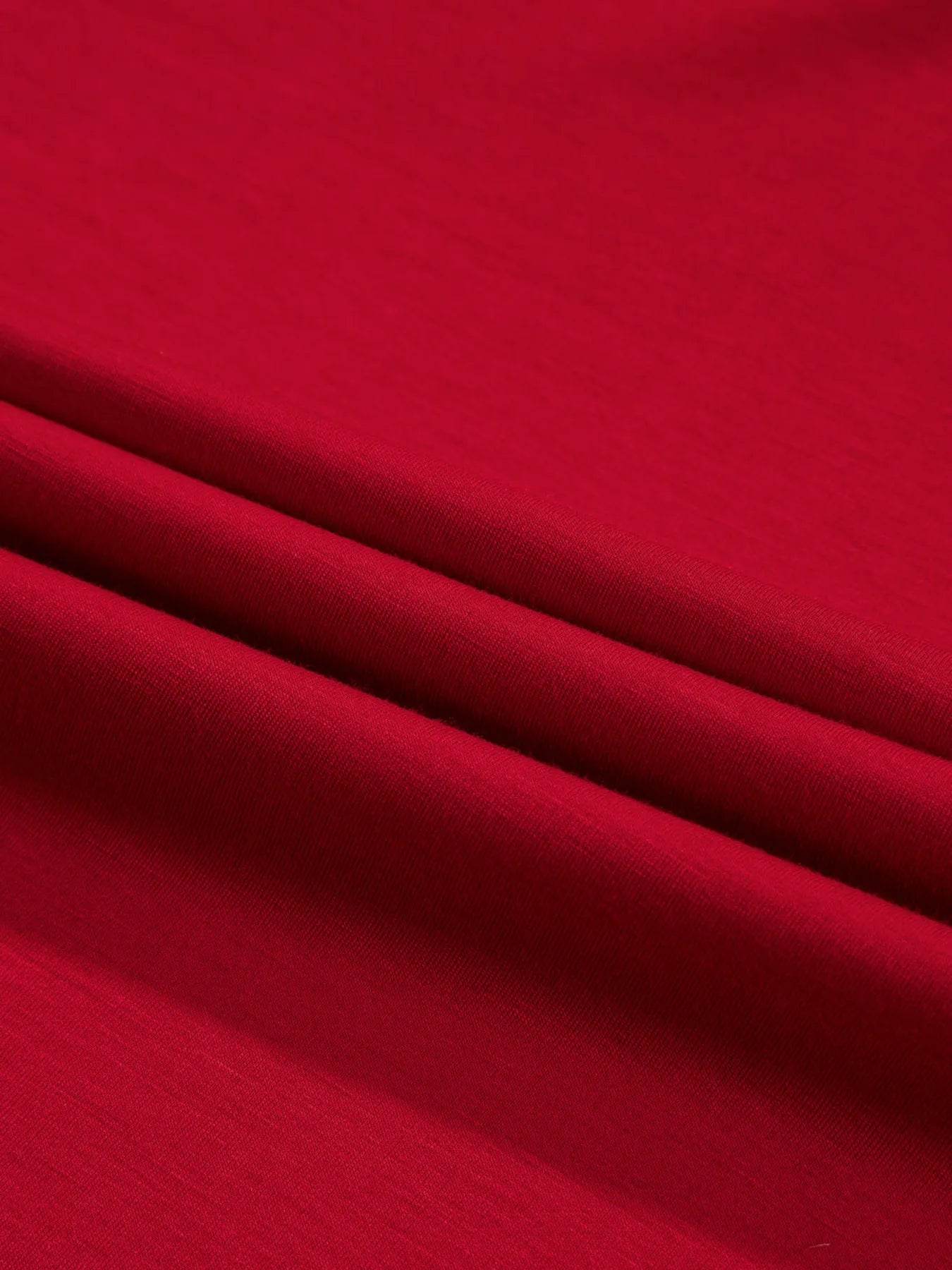 Long sleeve ruched midi dress in coffee brown, cerise, and deep red – Velvet Roast style from A Whimsical Affair.