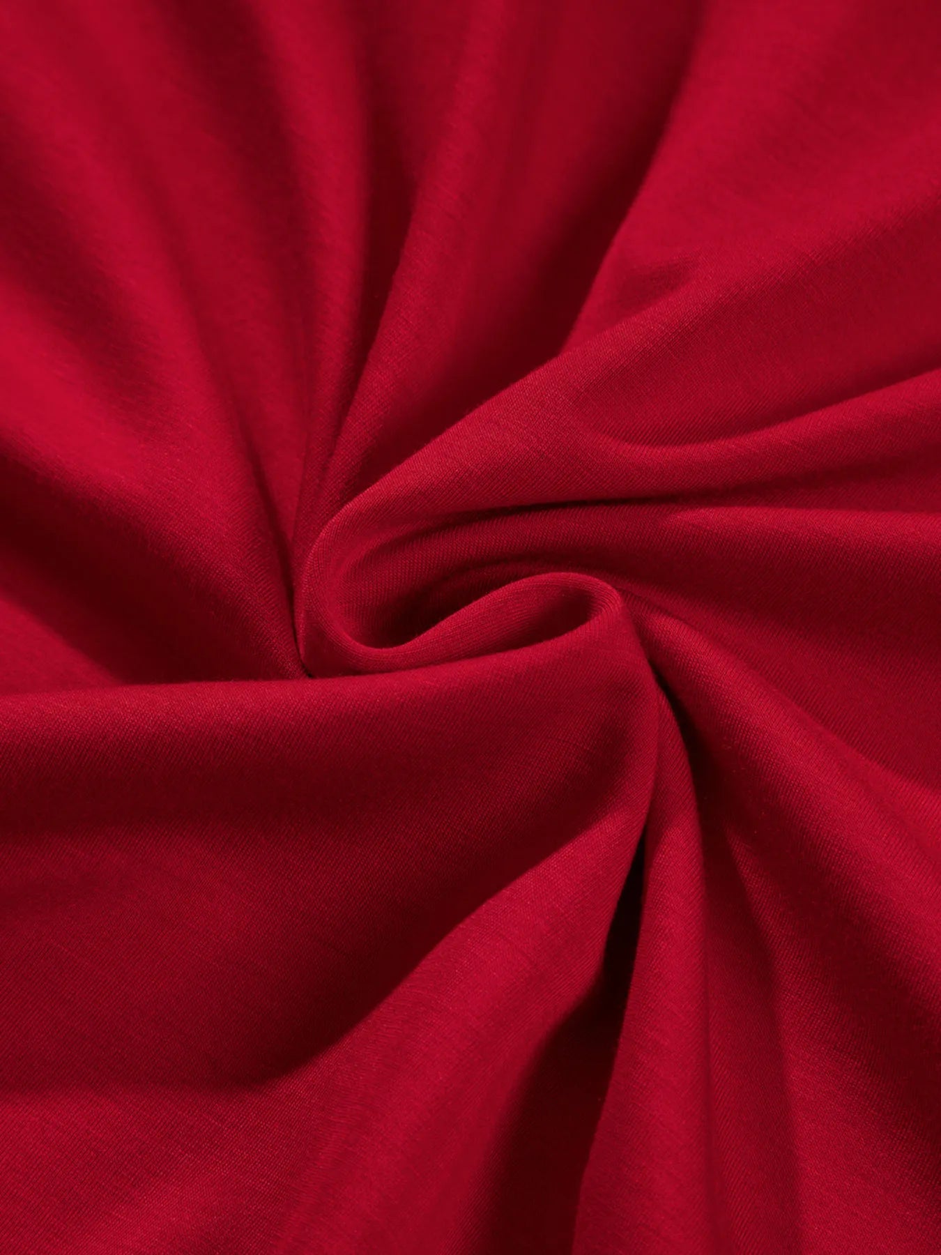 Long sleeve ruched midi dress in coffee brown, cerise, and deep red – Velvet Roast style from A Whimsical Affair.