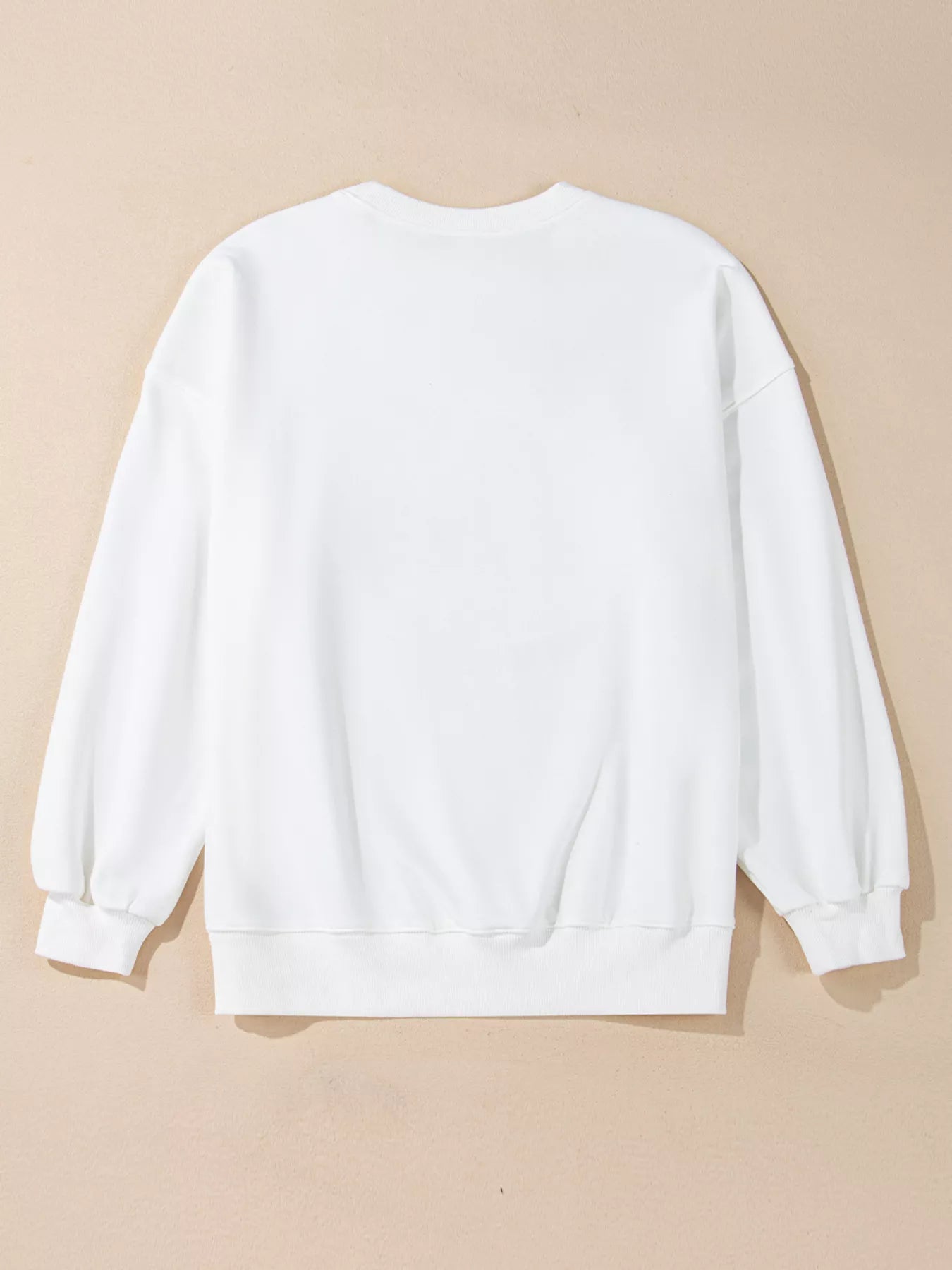 White sweatshirt with retro “Hello Pumpkin” lettering inside checkerboard pumpkin graphic – Retro Pumpkin style from A Whimsical Affair.