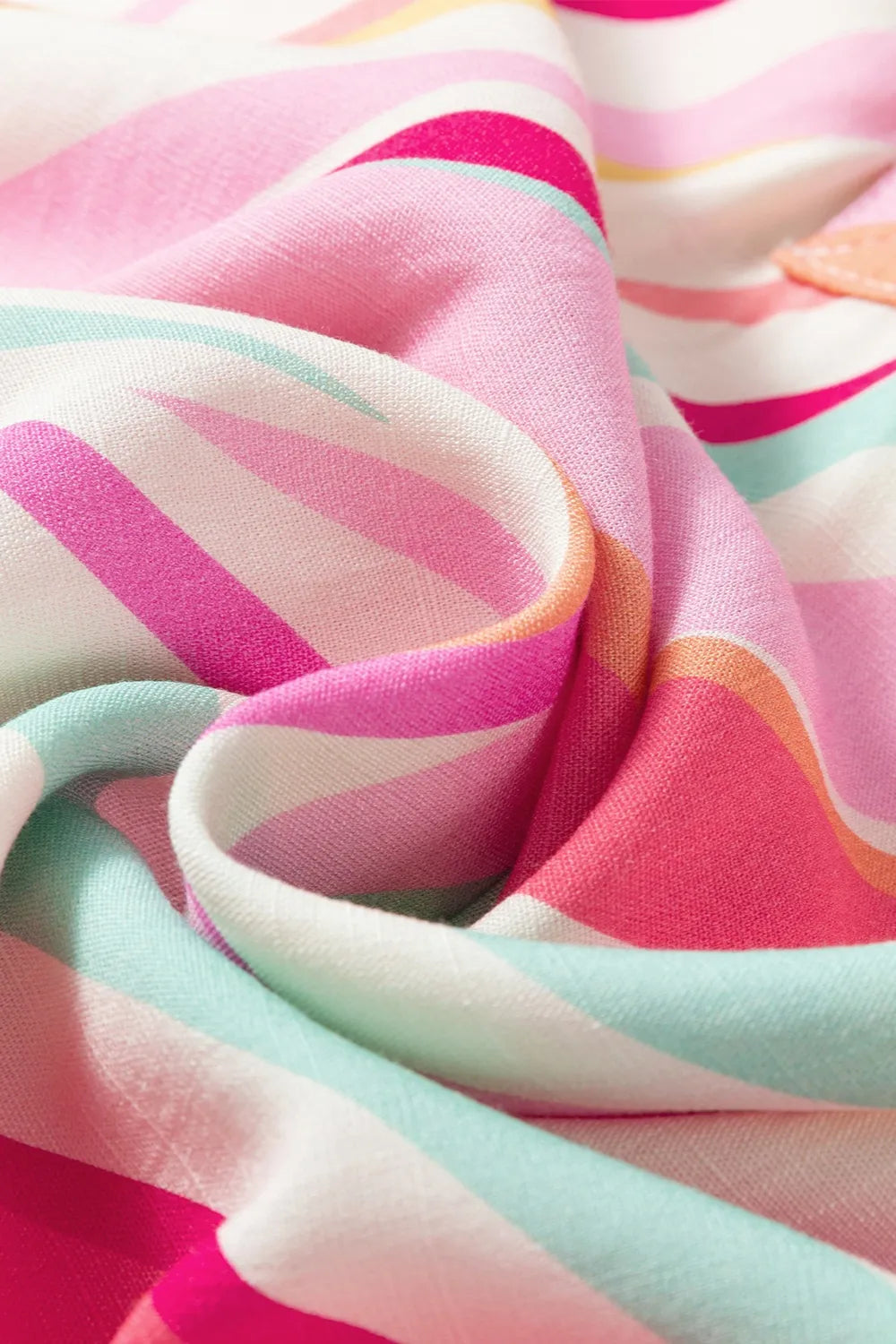 Vibrant pastel stripe boutique blouse made from lightweight viscose