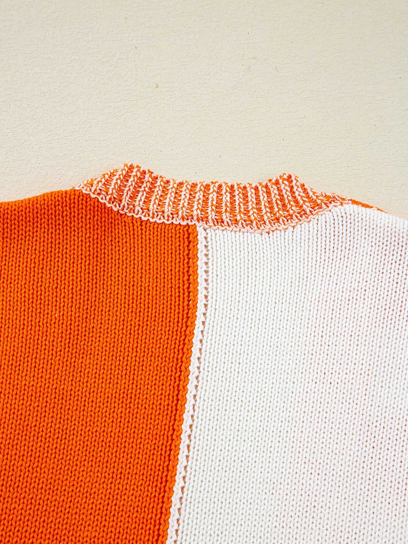 Tangerine checkered open front cardigan